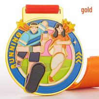 2025 Autumn Online Marathon Gold Finishers Medal auksas