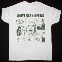 New Amyl And The Sniffers Band Tour Concert Heavy Cotton White T Shirt EN20 S įvairiaspalvis
