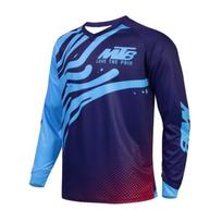 Men Breathable Enduro Mtb Motocross Mountain Bike Jersey Cycling Top off Road Riding Quick Dry Sports Wear Cycling Top L