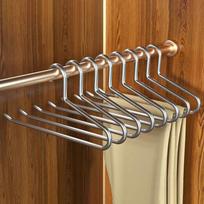 32CM aliuminio lydinio kelnių pakabos drabužių organizatorius spintai suknelės džinsų pakaba, neslystantis kelnių stovas džiovykla 5pcs brown