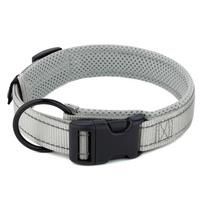 Anti-Choking Mesh Dog Collar for Small to Large Dogs Extra Small pilka