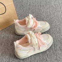 Summer Dexun board shoes breathable mesh mesh shoes new with skirt casual sports shoes 35 rožinė