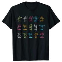Algebra Dance Funny Graph Figures Math Equation Teacher T-shirts Women Fashion Casual Tshirt T Shirt Graphic T Shirts Summer Y2K S įvairiaspalvis