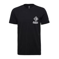 Converse T Shirts Men's Black Crew Neck Moderate 10008131-A01 S
