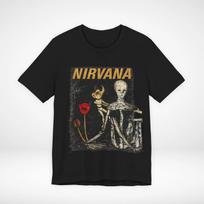 Nirvana Incesticide Grunge band shirt tee distressed XL gray
