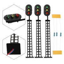 Modelis Railway Signal Light 3 Vnt Rezistoriai 3V/12V Komplektas