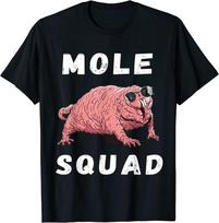 Pliko žiurkėno molio komanda juokingi pliko žiurkėno mylėtojai unisex marškinėliai S