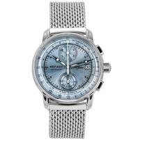 Zeppelin 100 Jahre Ed 1 Chronograph Ice Blue Dial Quartz Z8670M4 vyriškas laikrodis