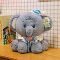 New bib animal cute circus small ornament plush toy doll learning board children's birthday gift 23cm