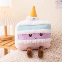 Party cake series plush toy rainbow cake cute doll super cute soft birthday gift doll 23cm   0.172kg