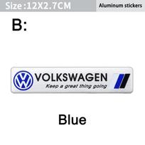 VW Volkswagen Jetta MK5 Golf 1 vnt. Automobilio stiliaus aliuminio lydinio emblemos lipdukas Volkswagen GTI ABT Polo Golf Passat Scirocco