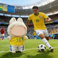 lala bubu Pasaulio taurės futbolo apranga Pop suitable for 17cm labubu