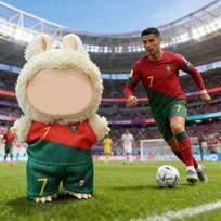 lala bubu Pasaulio taurės futbolo apranga Pop suitable for 17cm labubu