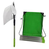 Yousheng Fruit Picker with Basket Adjustable Stainless Steel Segmented Pole Long Handle Fruit Picking Tools Easy-to-use Fruit Picker with Blade for 2M