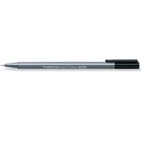 Staedtler Triplus Fineliner Pen Single Pack of 10 (0.3mm), Color Black, (334-9) juoda