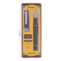 PILOT Prera Fountain Medium Red PFPR1RBNM Pen, Nib, Brown,