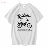 Moped 103 SPX Classic T Shirt Long or Short Sleeves Vintage Washed Streetwear Unisex Casual Soft Slightly Comfortable Fashion S įvairiaspalvis