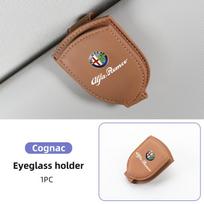ZYEA2 Car Sun Visor Eyeglass Case Holder Sunglasses Storage Clip For Alfa Romeo Giulietta GT 159 147 156 Mito Brera Giulia F1 Stelvio