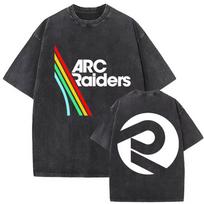 Hot Game ARC Raiders Vintage Washed T Shirt Men's Women Casual High Quality Clothing T-shirt Casual Cotton Short Sleeve T-shirts S įvairiaspalvis
