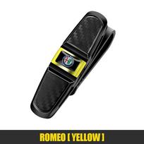 OSXB1 1Pcs Car Sun Visor Glasses Clip Ticket Card Storage Clamp For Alfa Romeo 147 159 Giulietta GT 4C Volante Giulia 156 Tonale Mito