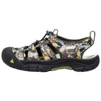 Keen Newport Retro Upės Žygio Batai Vyriški Spausdintas Raštas Žalias/Juodas 1026349 41