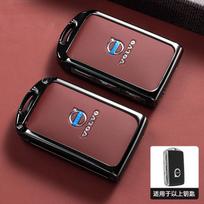 AAKX1 For Volvo XC60 XC40 XC90 S90 V60 S60 V90 C40 Polestar 1 Polestar 2 Zinc Alloy Leather Car Remote Smart Key Case Cover Protection