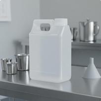 Tuščia 5 kg statinė, sandari, su didele anga, su matavimo žymomis, 5L, pramoninė, Translucent 5L white