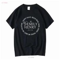 Emily Henry Sweashirt Book Lovers People We Meet On Vacation Beach Read Happy Place Club long or short sleeves vintage Washed S įvairiaspalvis