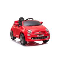 Voiture électrique - FIAT - Fiat 500 - Blanche - 6V - Télécommande avec lumières LED
