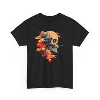 Surreal Japanese Skeleton Skull T-shirt Tops Tees Unisex | Japanese Luck Charm Shirt 3XL