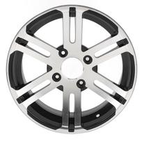 14 colių ratų aliuminio lydinio didelio stiprumo tvirta konstrukcija, ilgas tarnavimo laikas kartingo vežimėliui Front Wheel 165mm Hub Width