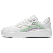 Li Ning Xuanxing Shock Absorbing Wear Resistant Low Top Skate Shoes Women Sneakers White Green AGCS086-3 36⅓ white