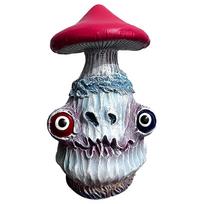 Derva Spooky Mutant Grybų dekoras Amatai Helovino dekoravimas Unikali miniatiūrinių grybų statula Daugiafunkcis Helovino vakarėliui A Style black