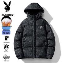 PLAYBOY Men's Thickened Hooded Puffer Jacket L balta