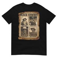 Black Cowboy Western Rodeo Melanin Black History Texas Men T-Shirt L