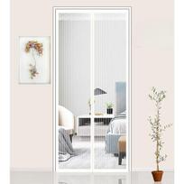 Magnetinis tinklelis nuo uodų ekrano durų užuolaida Automatinė stiklo pluošto tinklelio užuolaida vasaros anti-bug virtuvės lipdukų užuolaida W 80cm x H 210cm balta