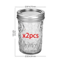 Mason Jars 8 OZ, 240ml Canning Jars Jelly Jars With Regular Lids, Ideal for Jam, Honey, Wedding Favors, Shower Favors