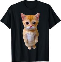 El Gato Meme Sad Crying Cat Munchkin Kitty Meme Trendy T-Shirt S įvairiaspalvis