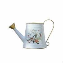 Ilgasnosis laistytuvas Dekoratyvinis Metalinis Rustic Stiliaus Sodo Įrankis Augintojams, Balkonui White Flower Cart gray