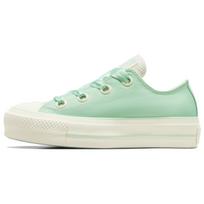 Converse Chuck Taylor All Star Lift Abrasion Resistant Breathable Low top Skateboard Shoes Women's Green A10300C 35