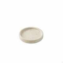Vintage Travertine Tray, Oval Stone Plate, Entryway Organizer, Minimalist Accent 15cm