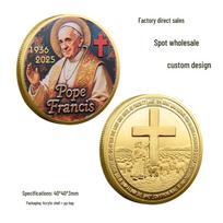 Pope Francis Gold Commemorative Coin and Medal.