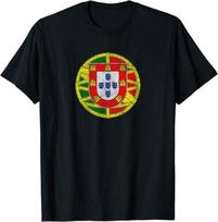 NEW LIMITED Portugal Flag Coat Of Arms Portuguese T-Shirt S įvairiaspalvis