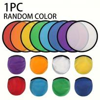 Colorful folding frisbee fan, portable fan suitable for outdoor, sports, beach parties and home use, a great summer gift. black