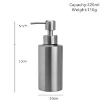 Skysto muilo dozatorius buteliuko gelis 304 nerūdijančio plieno losjonas pompa Rankų muilas virtuvės vonios dozatorius 250ml/350ml/550ml gray