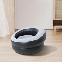 Pripučiama kėdė sofa patogus gultas flokuotas oro sofa žvejybai biurui žygiams pilka spalva