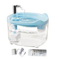 Automatinis kačių vandens fontanas, tylus cirkuliuojantis naminių gyvūnų gėrimo dubenėlis su dviguba filtravimo sistema, USB įkrovimas, 1,5 l, be BPA plastiko vandens dozatorius mėlyna