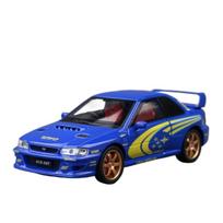 1/32 Subaru Impreza WRX STI Toy Car Model Diecast Alloy Metal Miniature Sound & Light Collection Gift for Children Boys Kid mėlyna