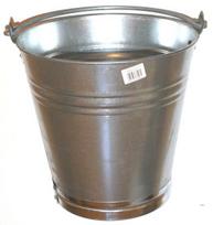Galvanized Sheet Metal Bucket 10 Liters - Wia 10 Zn