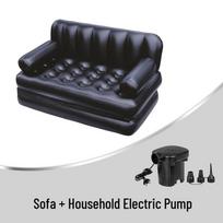 5-in-1 Double-Thick Inflatable Sofa Bed & Lounge Chair juoda